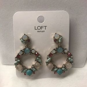 Gem drop earrings
